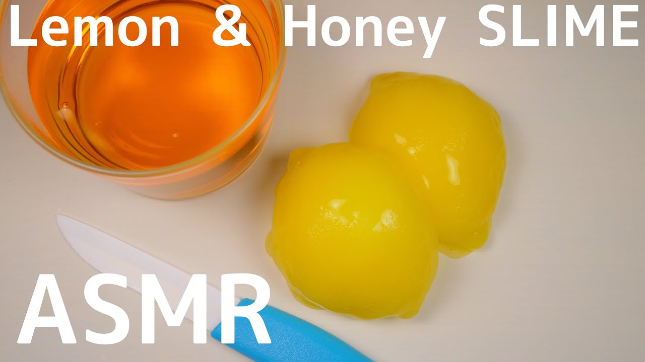 ASMR🍋レモンと蜂蜜のシャキシャキスライム🍯音フェチ・Most Satisfying Slime・슬라임・史萊姆 | SORA MINI&ASMR