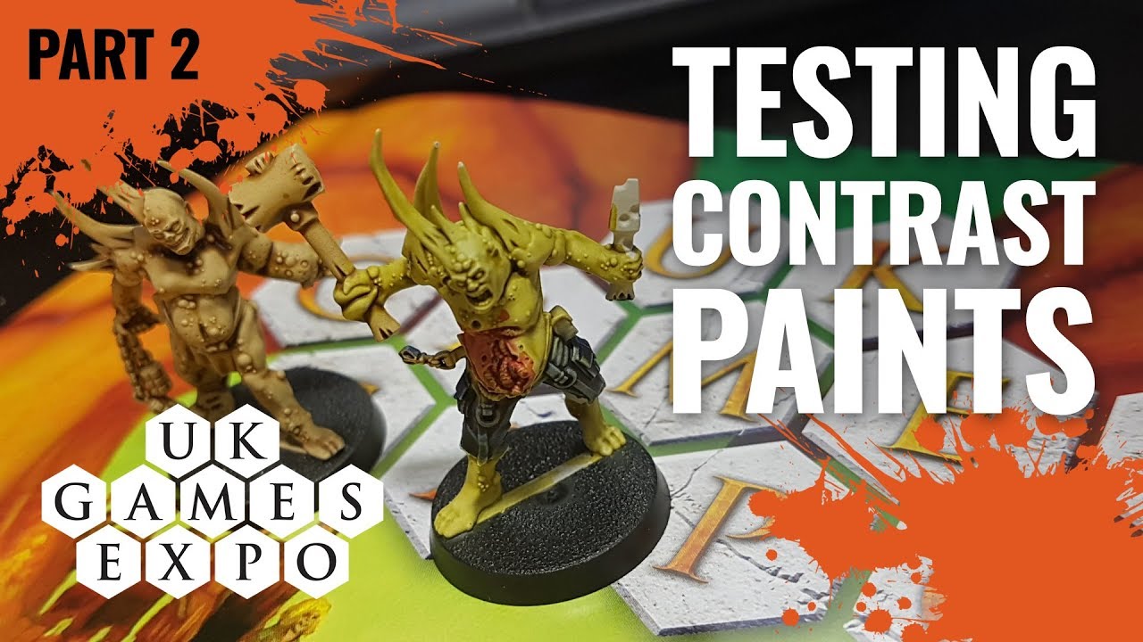 #UKGE2019 Trying GW Contrast Paints Part 2 (Games Workshop)