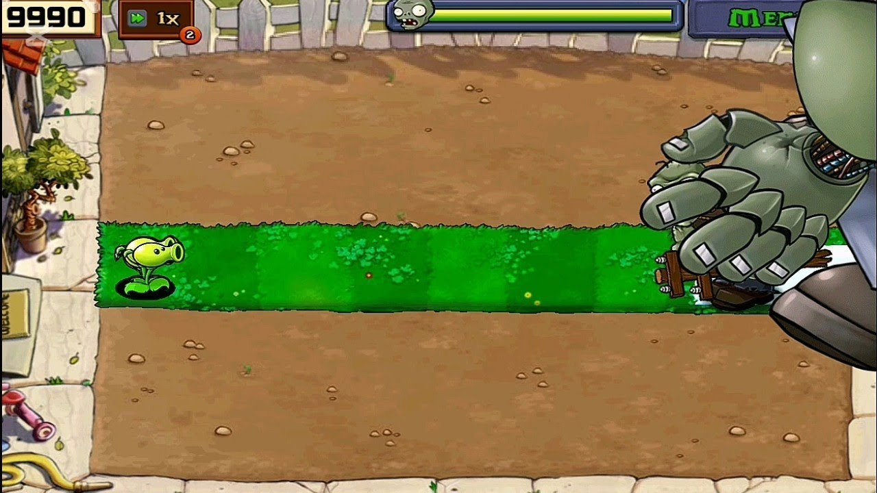 Peashooter Vs Dr.Zomboss - Who Will Win? PVZ 1 Fullgamplay 