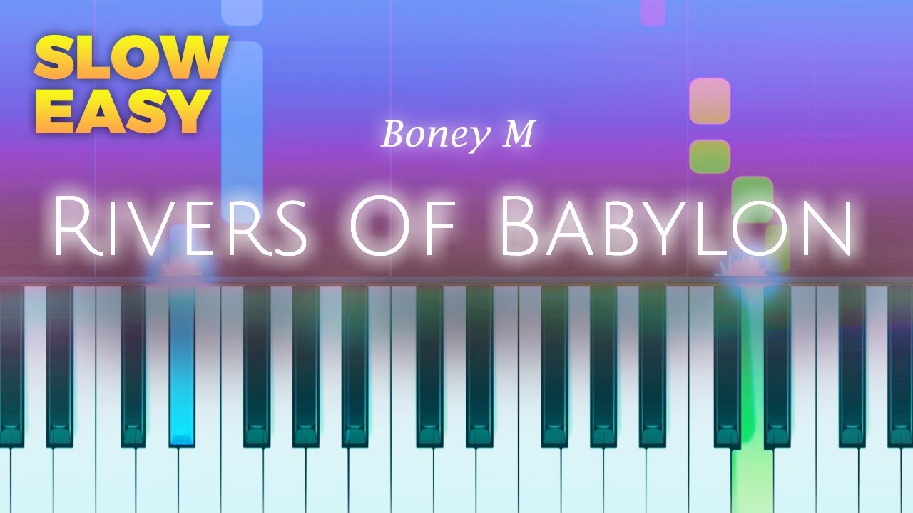 Boney M - Rivers Of Babylon - SLOW EASY Piano TUTORIAL by Piano Fun Play
