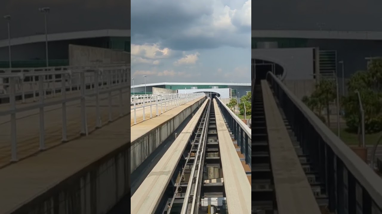 SkyConnect people mover train at Tanpa International Airport, Florida