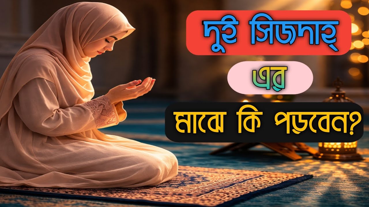 দুই সিজদার মাঝখানের দোয়া ও তার গুরুত্ব | নামাজের সুন্দর আমল।