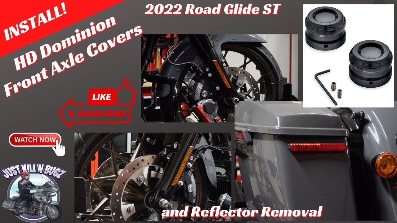 2022 Road Glide ST Upgrade - Front Axle Covers and Reflector Removal