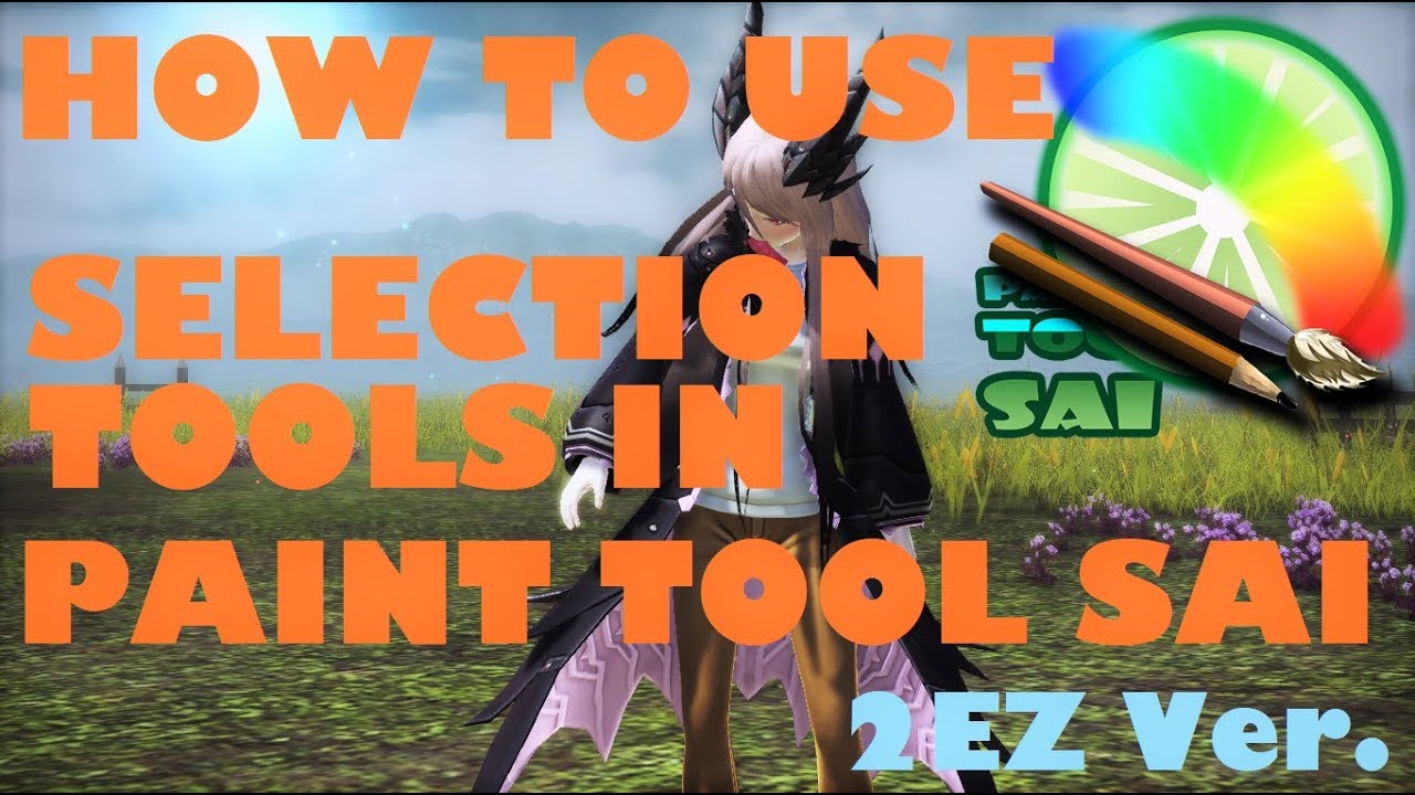 Selecting areas in Paint tool SAI - Selection Tools Tutorial