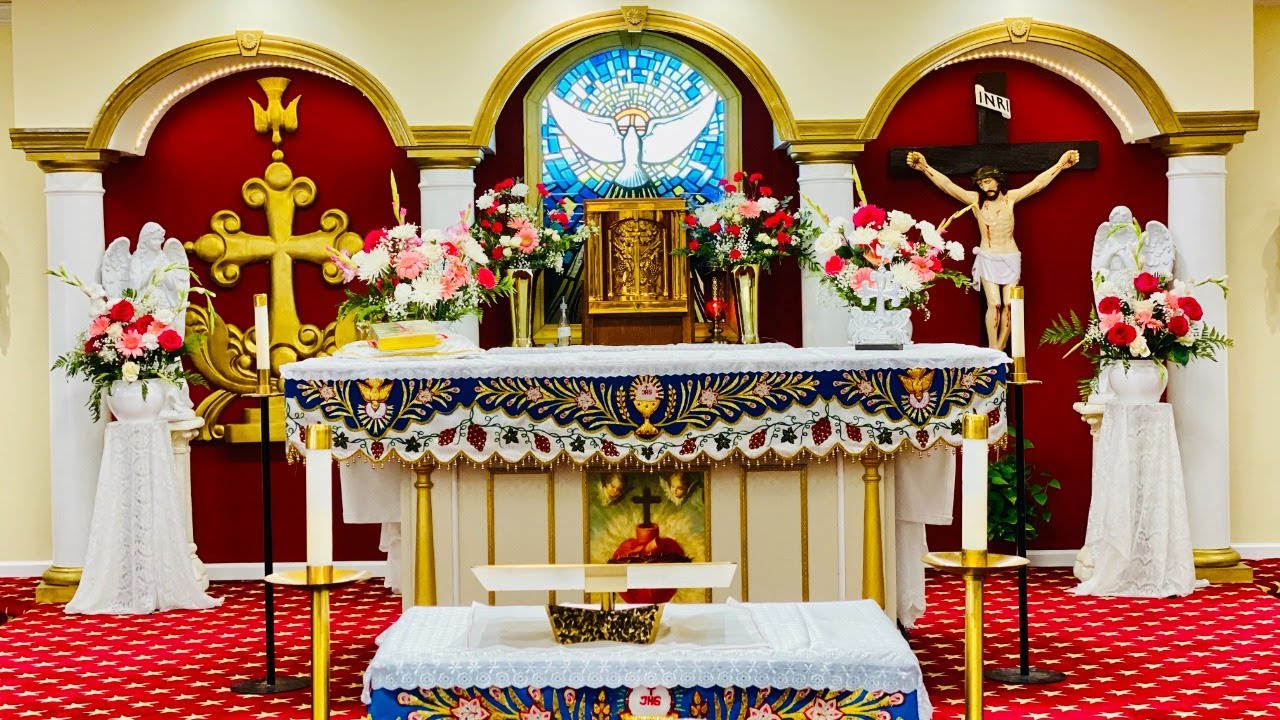 Arun and Catherine Engagement Catholic Ceremony at St. Thomas Syro-Malabar Catholic Church Detroit