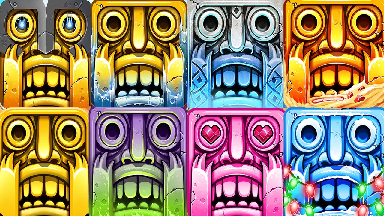 Temple Run 2 All 4 Maps Full Screen | Sky Summit | Blazing Sands | Spooky Summit | Frozen Shadows