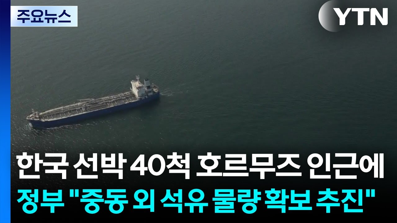 한국 선박 40척 호르무즈 인근에...정부 
