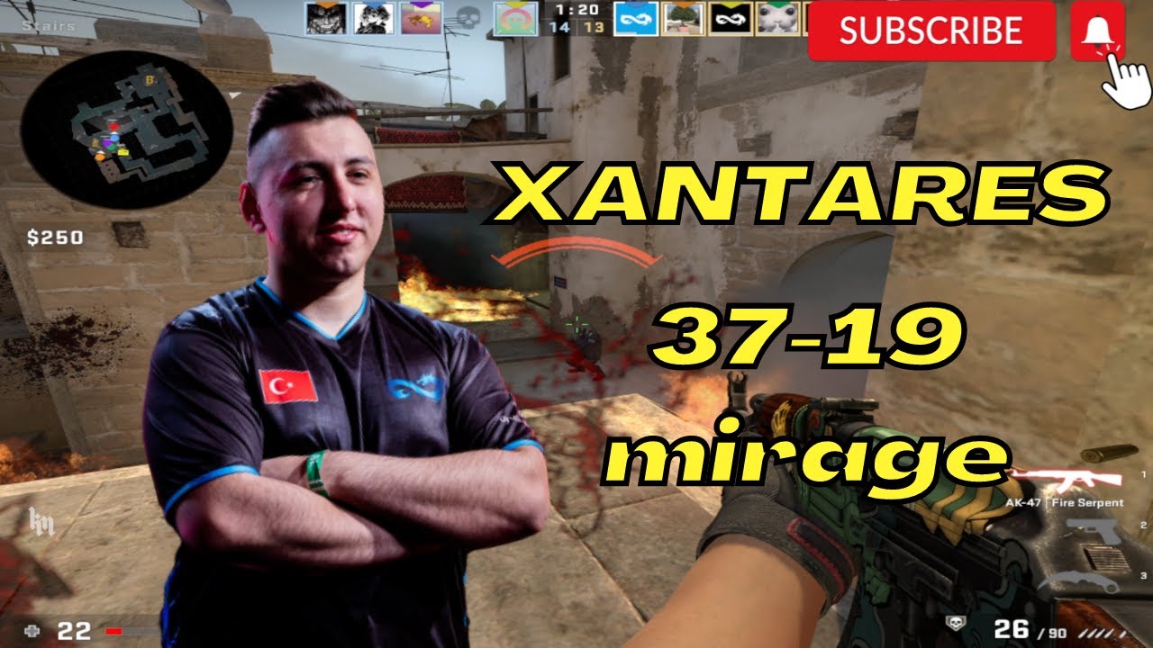 🔥XANTARES 37Kills (mirage) @ FACEIT ranked 2022.11.26 - CSGO POV