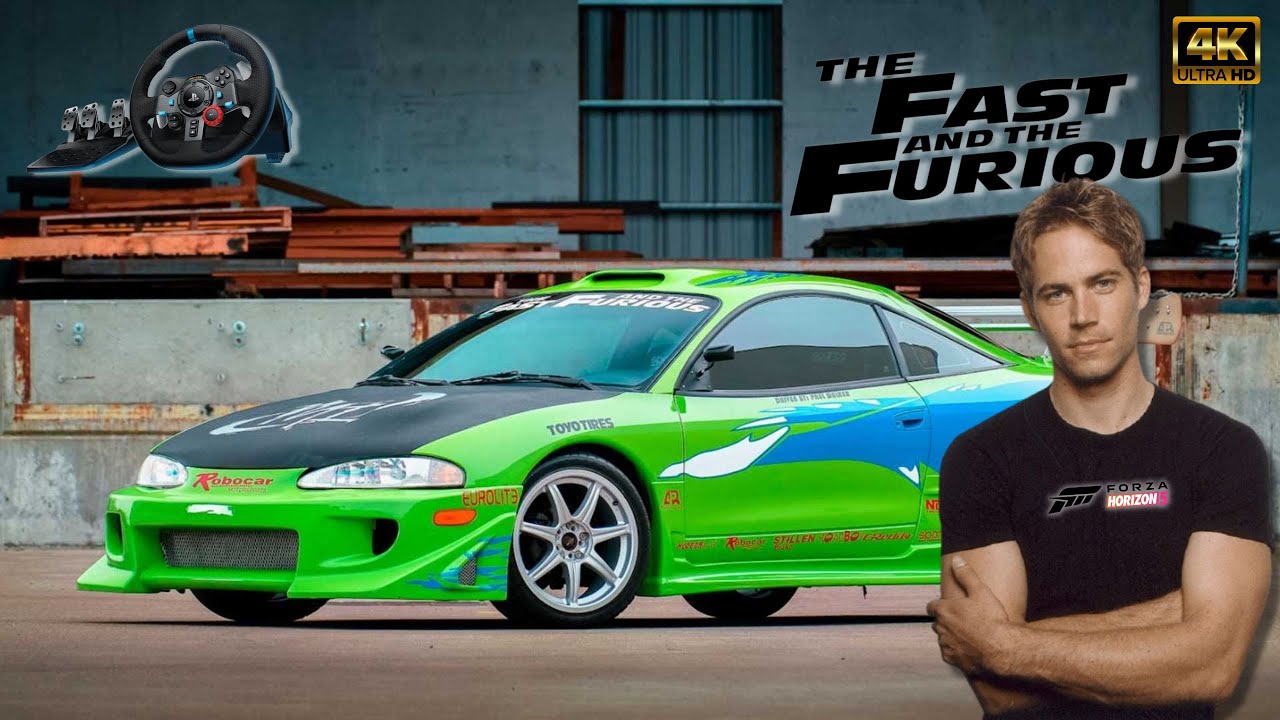 Forza Horizon 5 Paul Walker Mitsubishi Eclipse (Steering Wheel + Shifter) Gameplay 4K