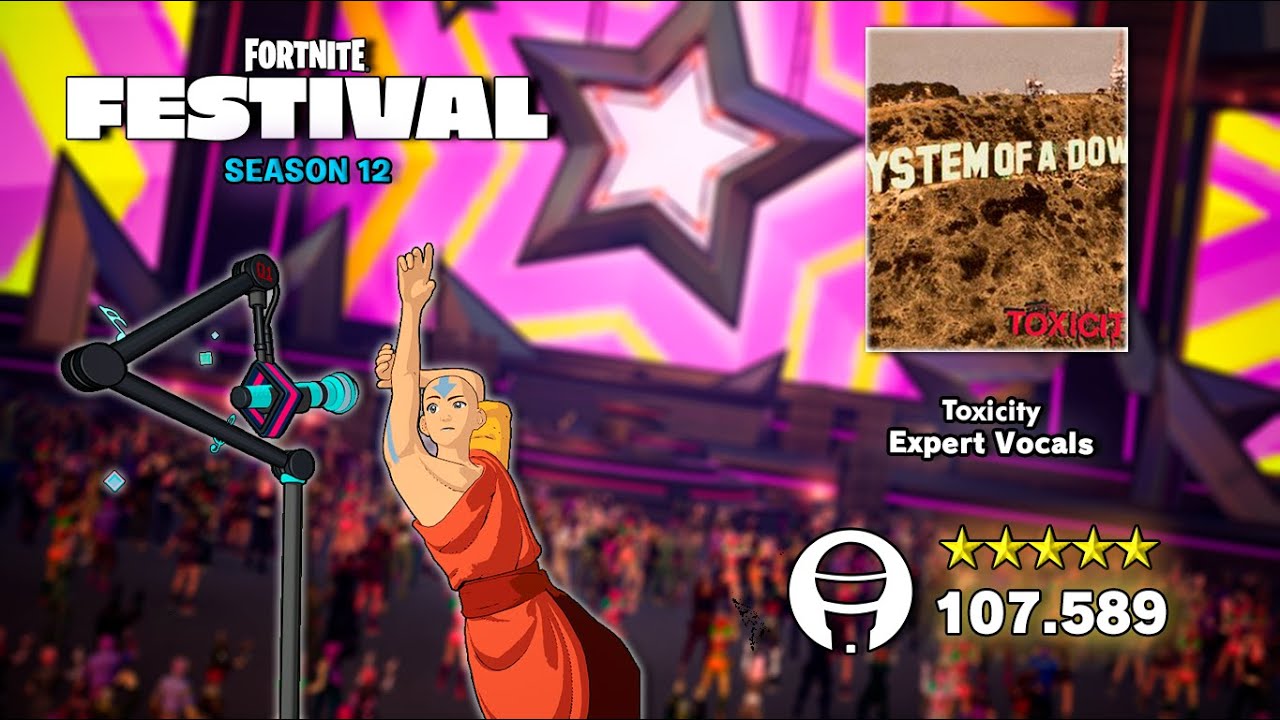 Fortnite Festival S12 - ''Toxicity'' [Expert Vocals - 100% Flawless] 107.589