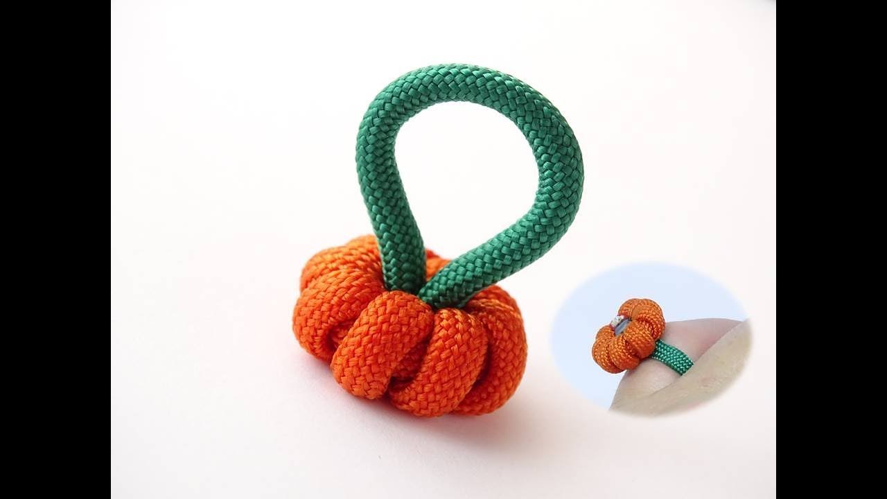 How to Make a Simple Paracord Pumpkin/Ring-Halloween Jack-O'-Lantern by CbyS-DIY Halloween Ideas