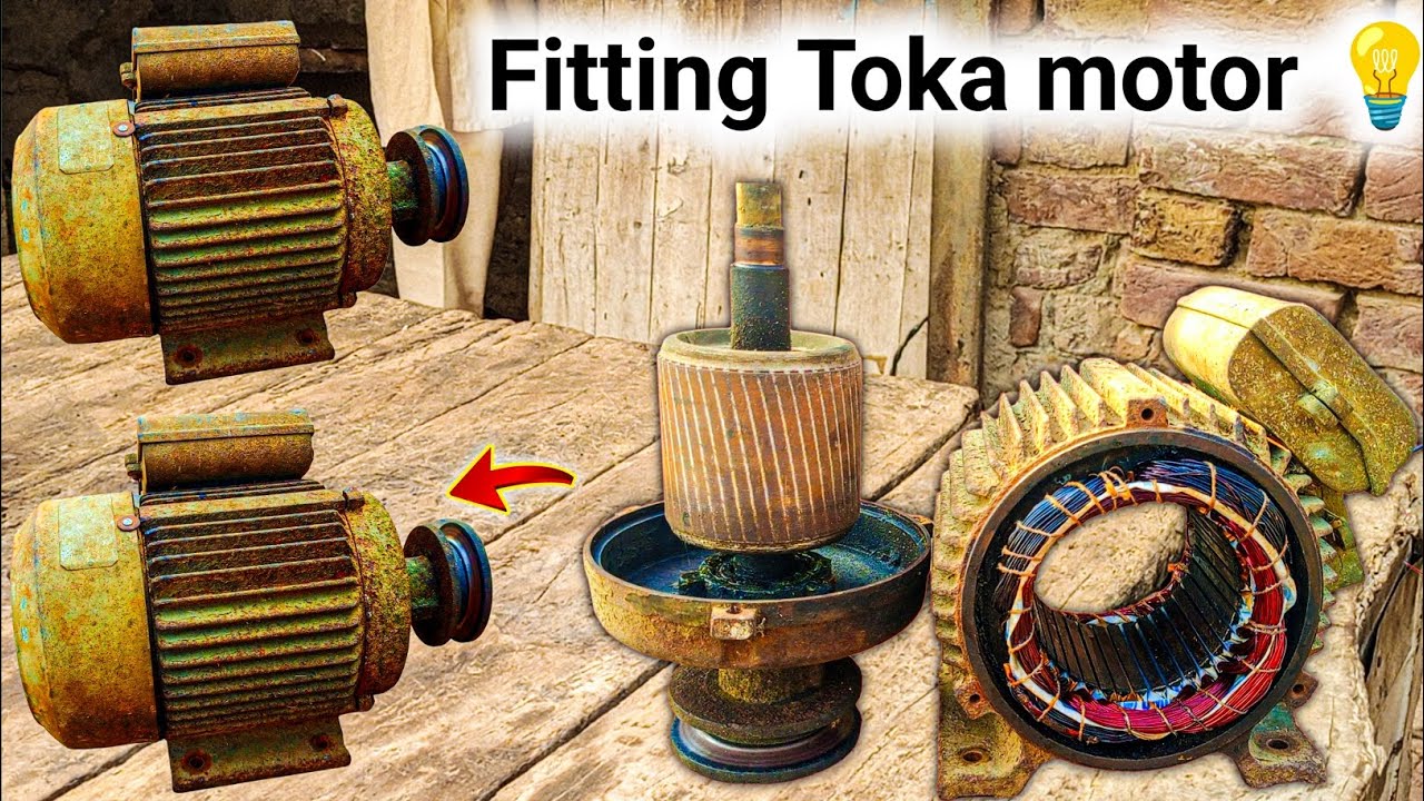 Toka motor fitting|| informative video 📸 single phase Toka motor.