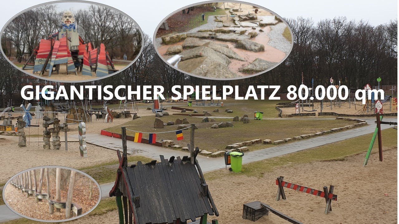 GIGANTISCH RIESIGER Spielplatz 80.000 qm, 1. Teil, Überblick, größter Spielplatz Deutschlands Britz