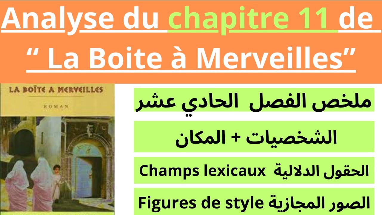 1BAC : Analyse du chapitre 11 de la boîte à merveilles| Résumé+ idées principales شرح رائع جدا