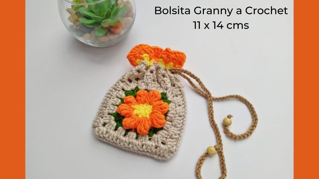 😍 Bolsa Granny a Crochet MUY FÁCIL | Ideal para souvenirs | Ideas de 1 hora 😍 paso a paso