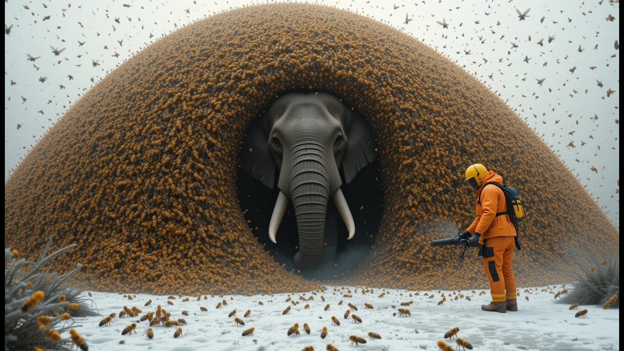 ELEPHANT Survives Trillion Bee Attack In Crazy Rescue