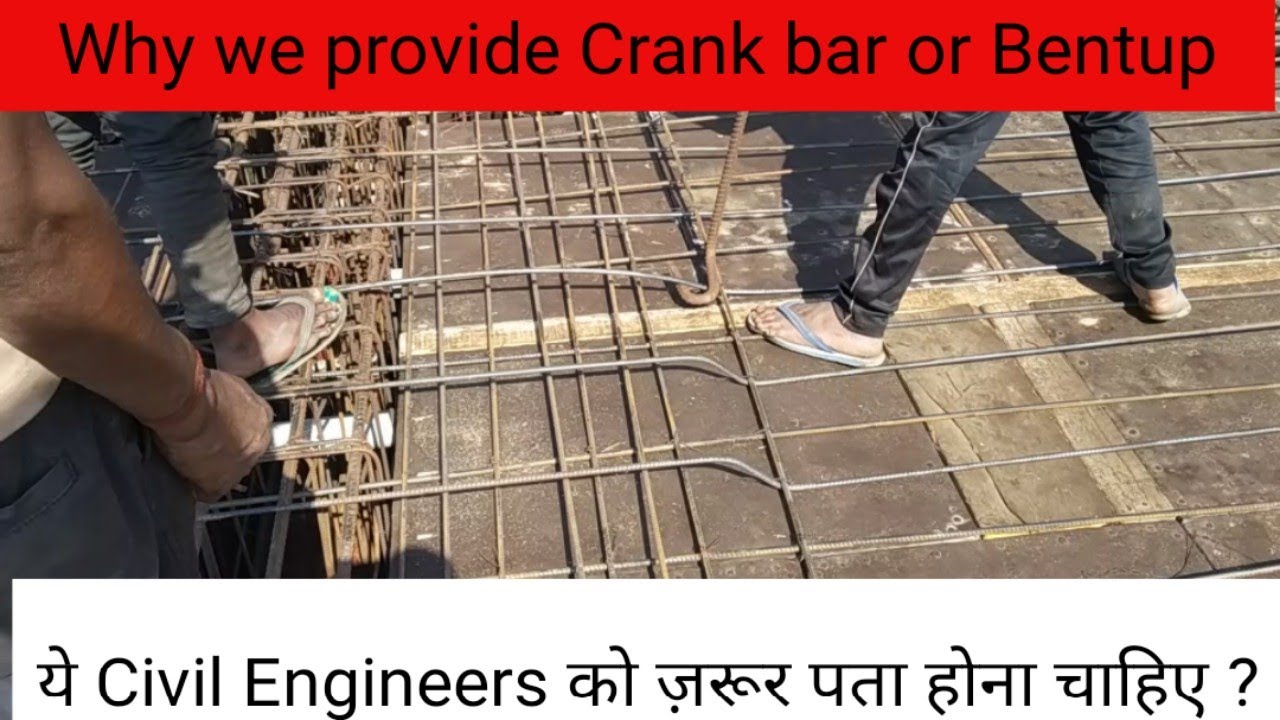 Crank Bars in Slab | Why & How we provide it | Cutting length of crank Bars