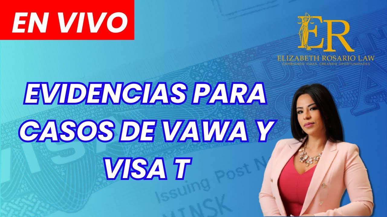 ¿Qué evidencia necesito para un caso de VAWA o Visa T?