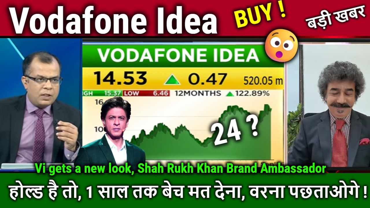 Vodafone Idea share latest news,Buy ?Analysis Anuj Singhal/vi brand Ambassador SRK,idea target 2030