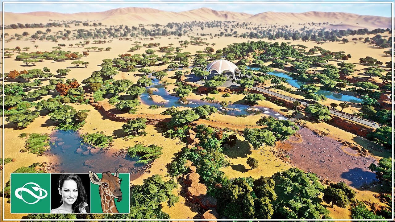 Is this the BEST African Wildlife Park EVER MADE in Planet Zoo? | Zoo Tour & Jeep Safari on-ride POV