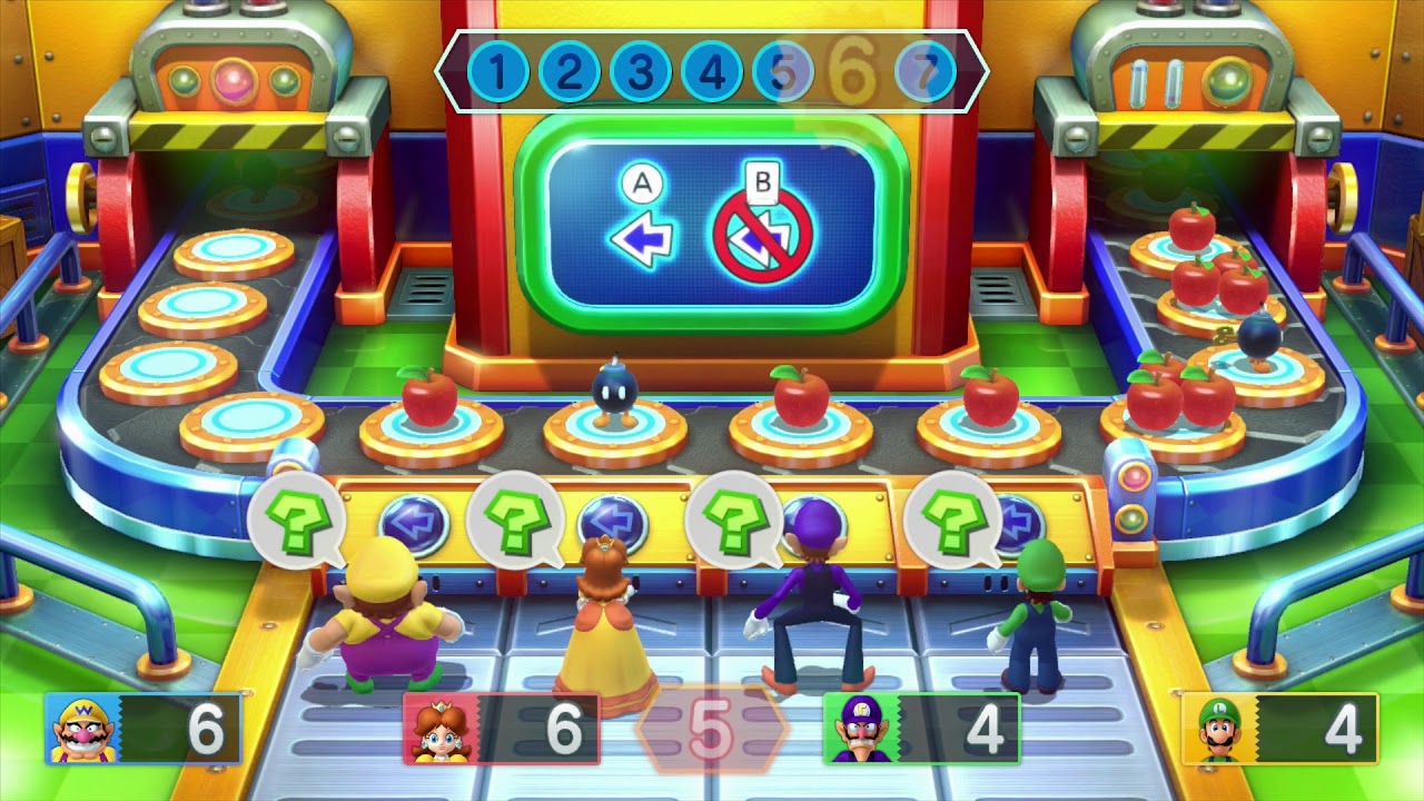 Mario Party 10 minigame: Fruit Cahoots 60fps