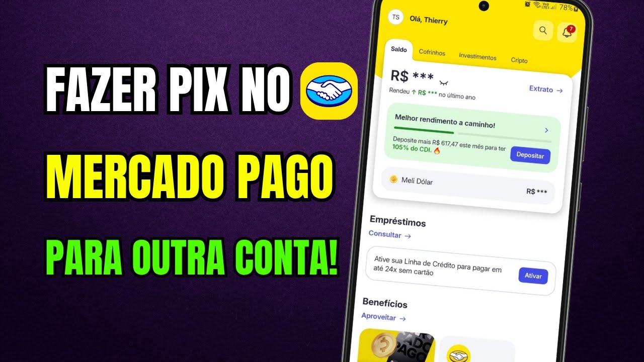COMO FAZER PIX NO MERCADO PAGO PARA OUTRA CONTA