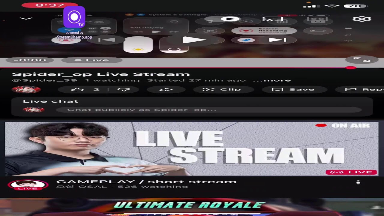 Spider_op Live Stream