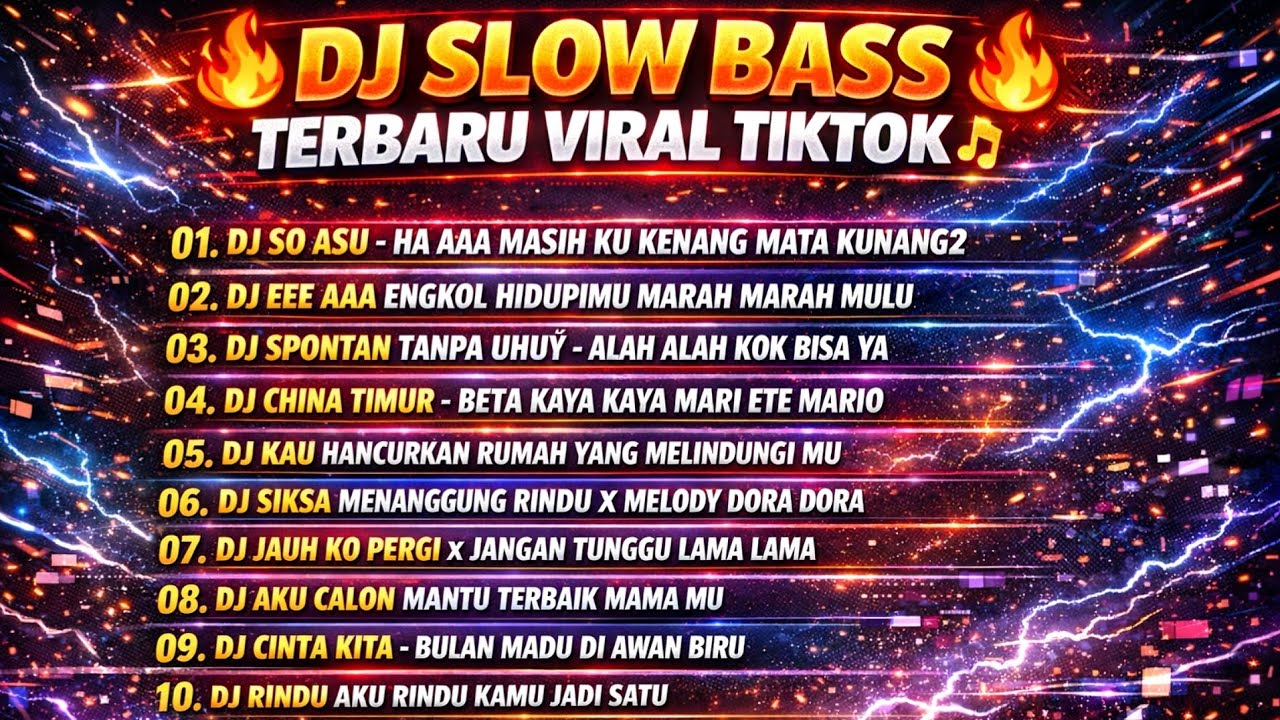 🔥 DJ SLOW BASS TERBARU VIRAL TIKTOK 🔥
