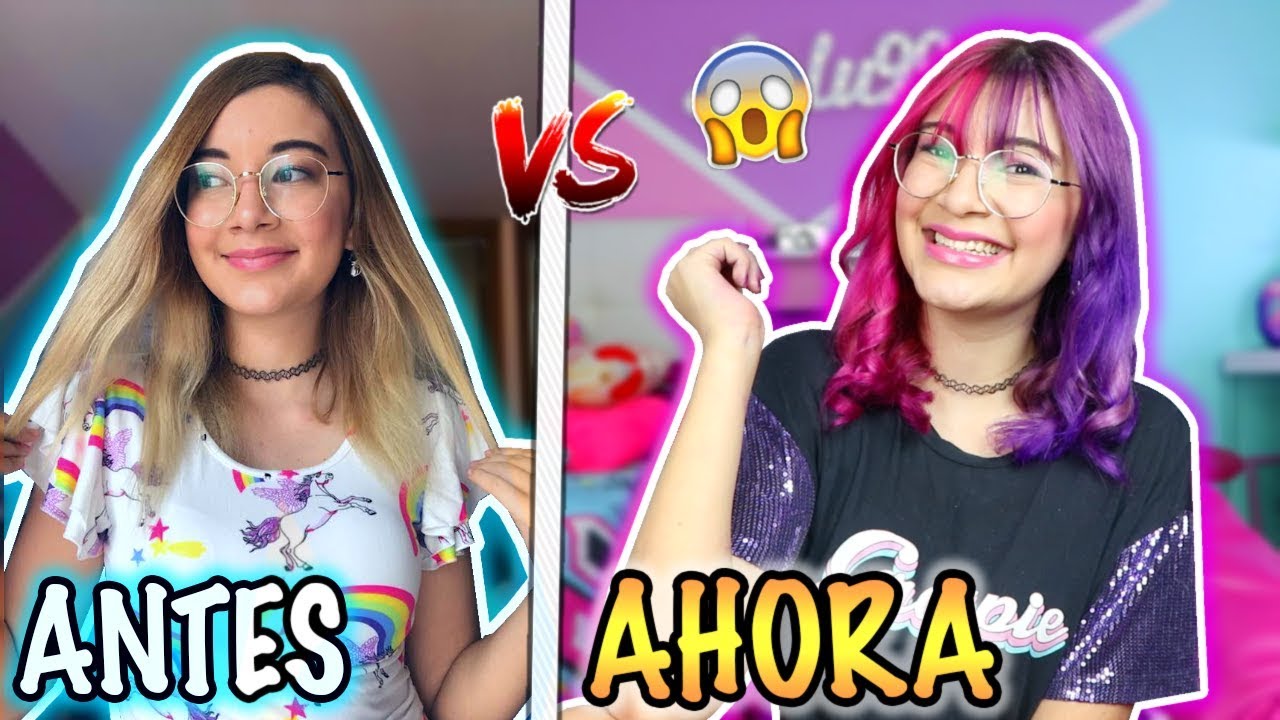 ¡MI NUEVO CAMBIO DE LOOK! Cabello de COLORES *lo hice yo misma* - Lulu99