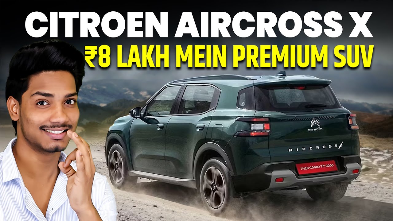 NEW Citroen Aircross X Launched at ₹8 Lakh | 7-Seater SUV with Premium Features!