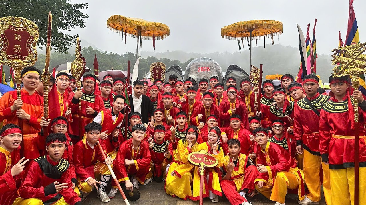 Lễ hội Gióng đền Sóc 2026 - Lễ tiến Voi của làng Dược Thượng