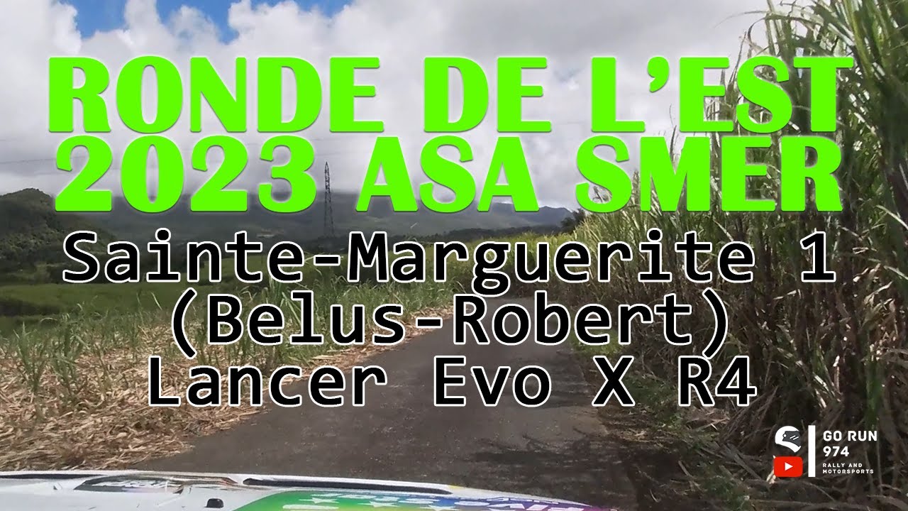 [4k] Rallye / Rally /// Ronde de l'est 2023 / On board Belus-Robert / Ste-Marguerite 1 /// Réunion