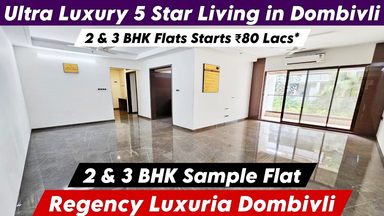 Regency Luxuria Dombivli East | Biggest Carpet 2 & 3 BHK Flats | Booking & Site Visit, ☎️-8800678921