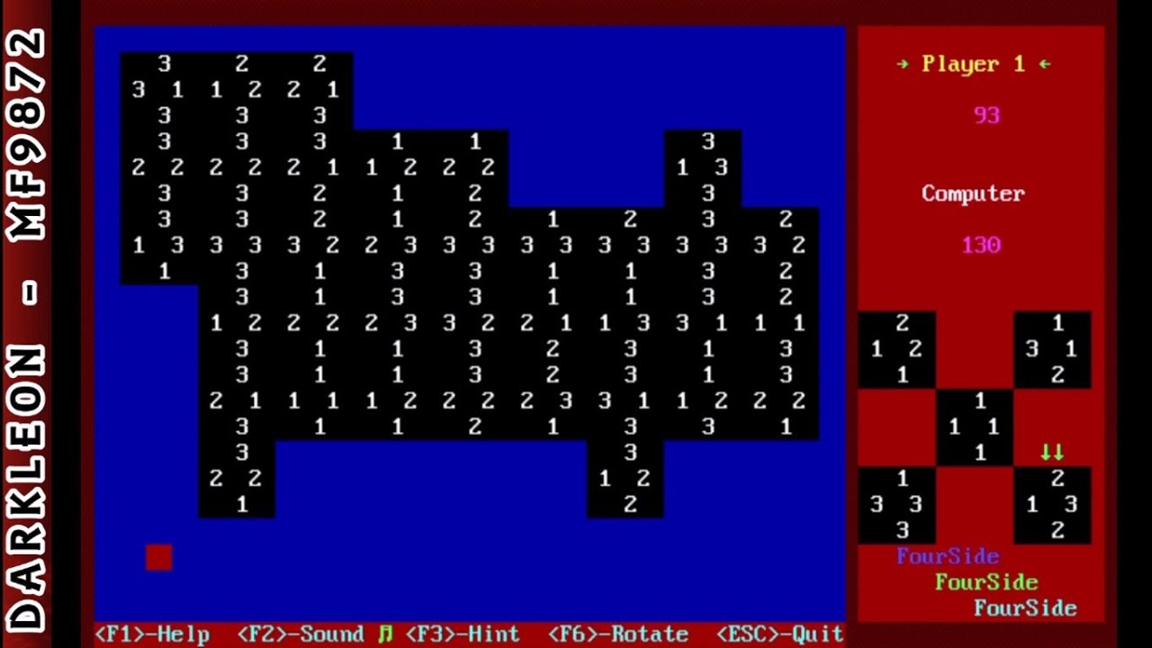 FourSide &copy; 1990 Softdisk Publishing - PC DOS - Gameplay