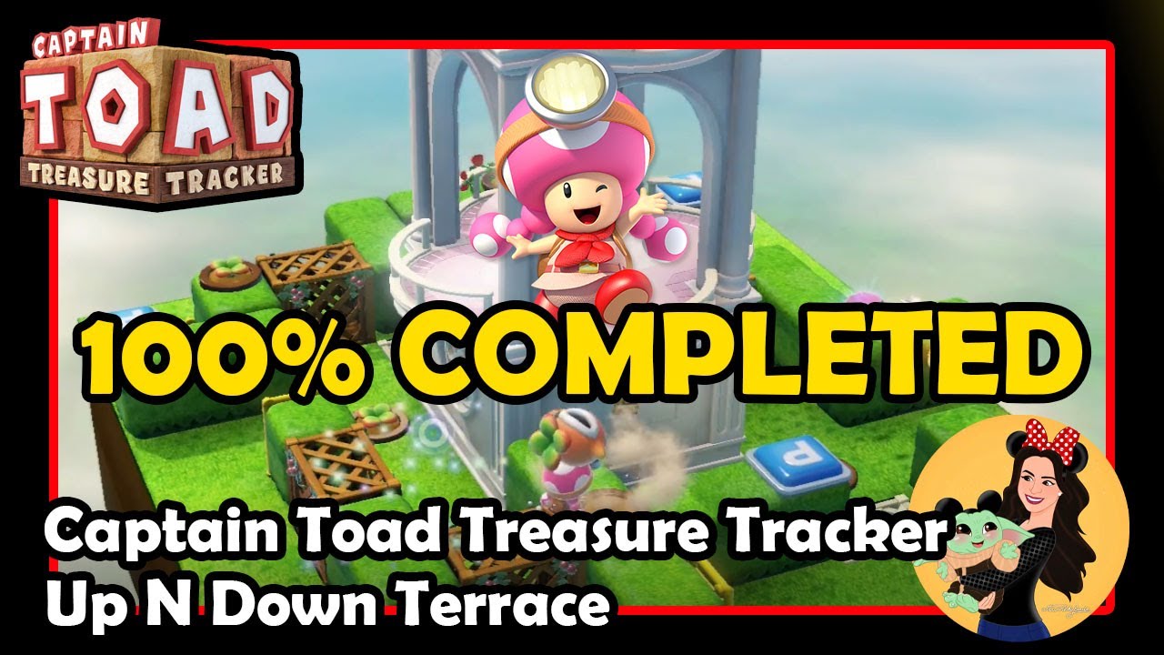 UP N DOWN TERRACE GEMS, STAR AND BONUS (Episode 2 Level 12 (2-12)) - Captain Toad Treasure Tracker