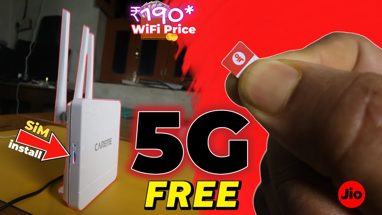 5G Sim Router Use Jio 5G Sim | 5G DATA Unlimited Free