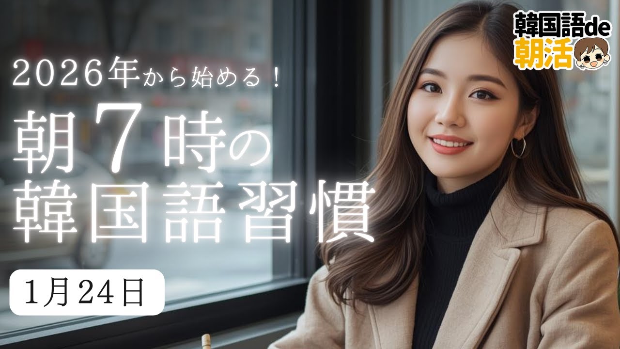 【心機一転】朝7時の韓国語でリスタート（1月24日）