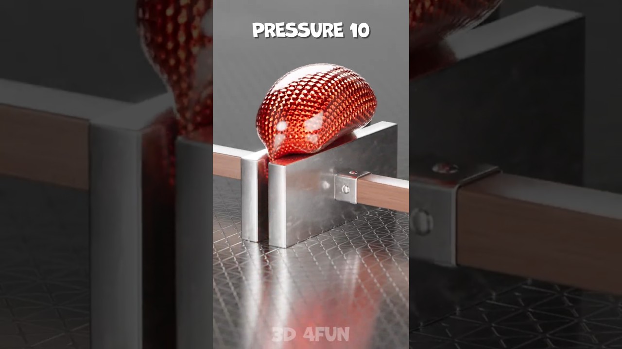 Satisfying Ball Compression Test in Cinema 4D #cinema4d #blender3d #softbody #3danimation #3dphysics