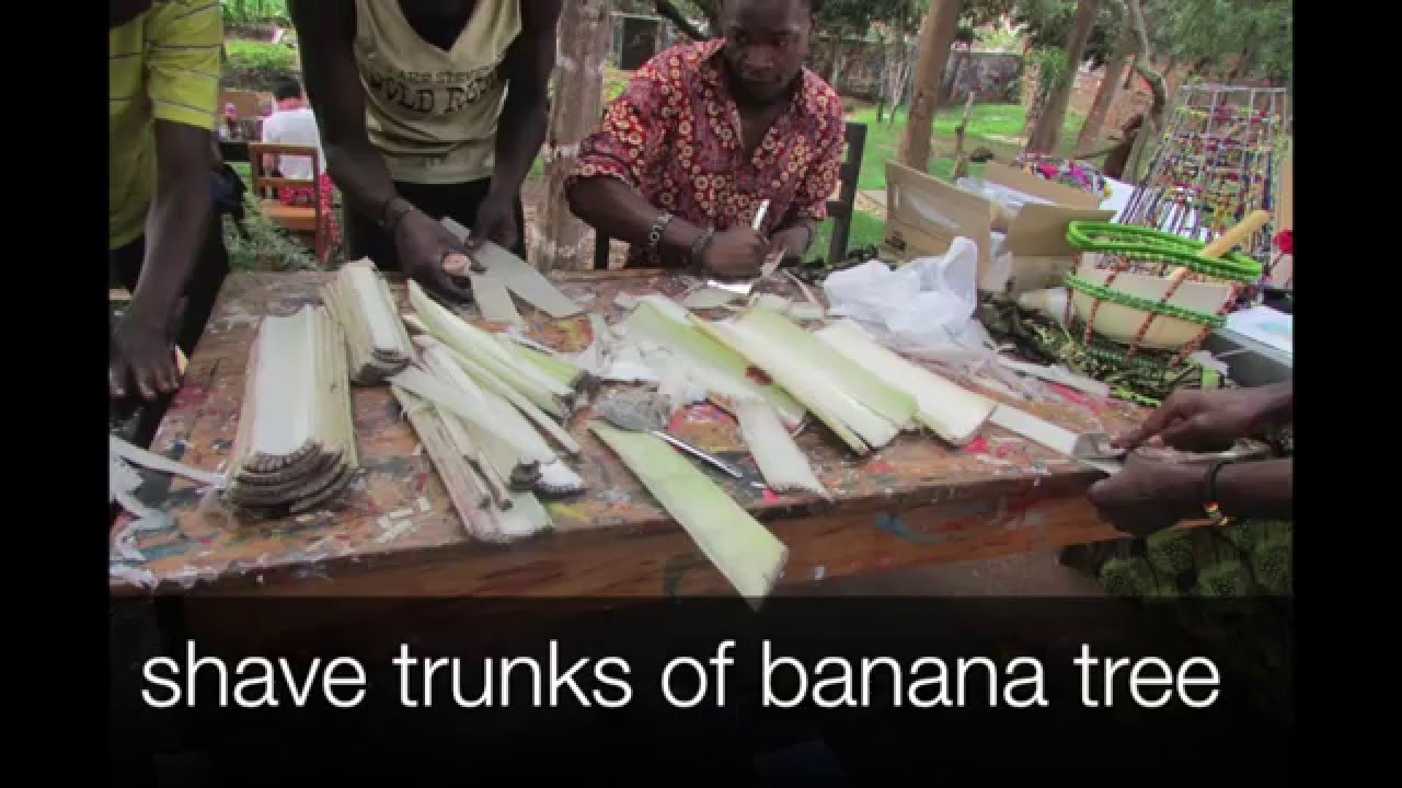 making banana paper