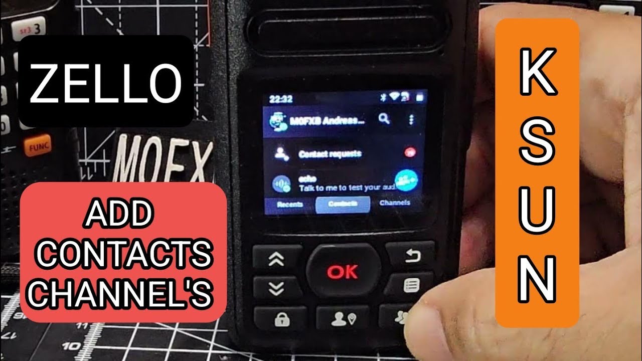 KSUN - ZELLO WALKIE TALKIE - SEARCH / ADD CHANNELS & CONTACTS
