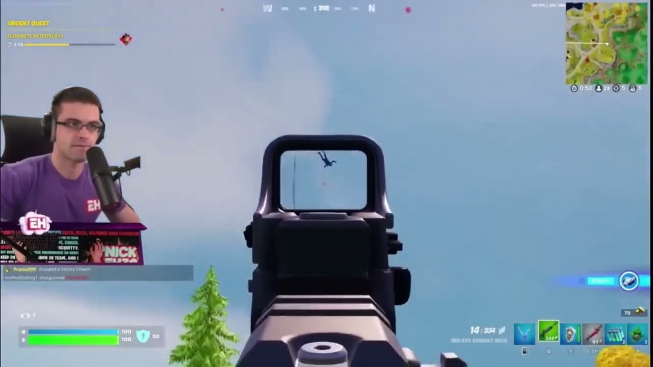 NINJA VS TFUE VS NICK EH 30 IN THE SAME LOBBY (Epic 1v1v1) - FORTNITE Chapter 4