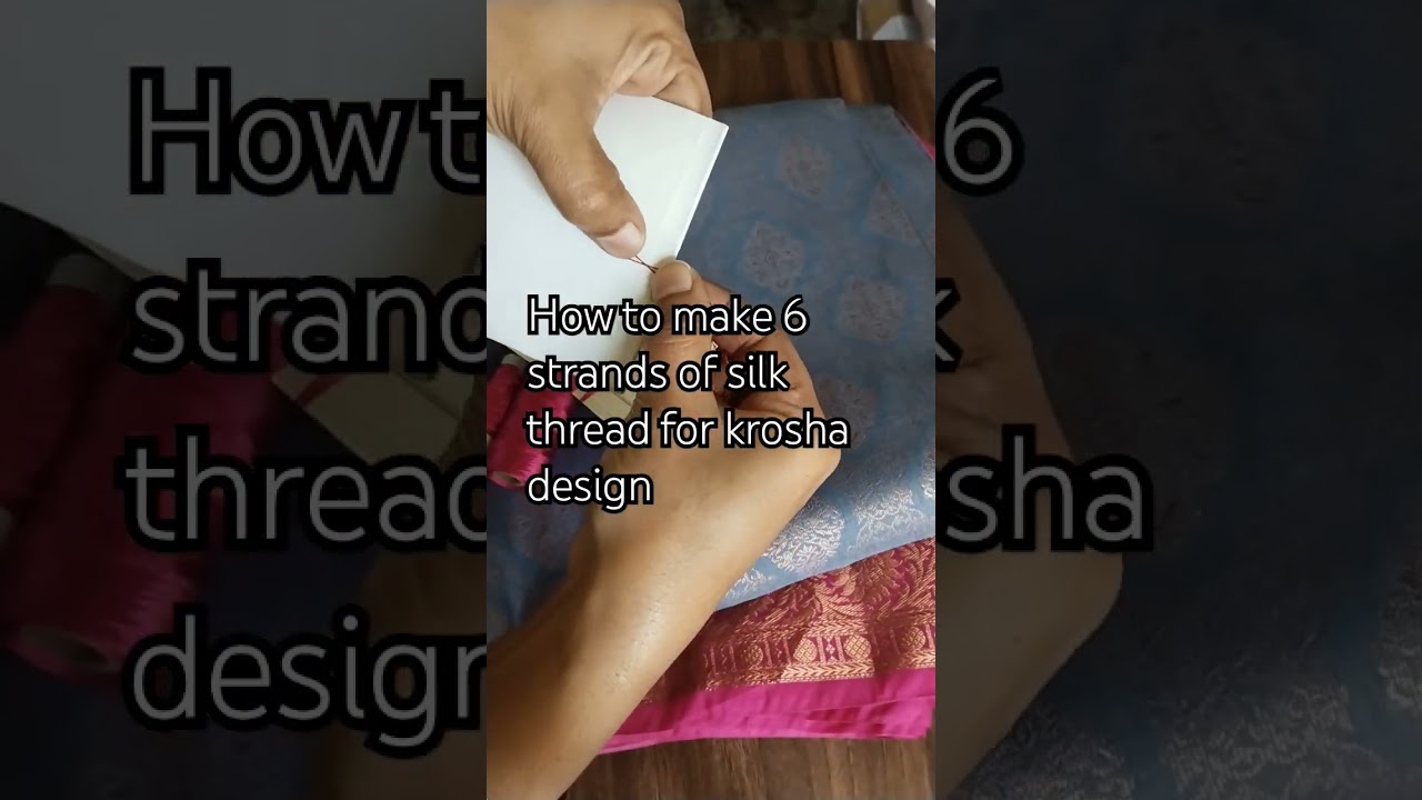 #krosha #crochet #kroshakuchu #howtomake6strandsofsilkthread #shreetopics