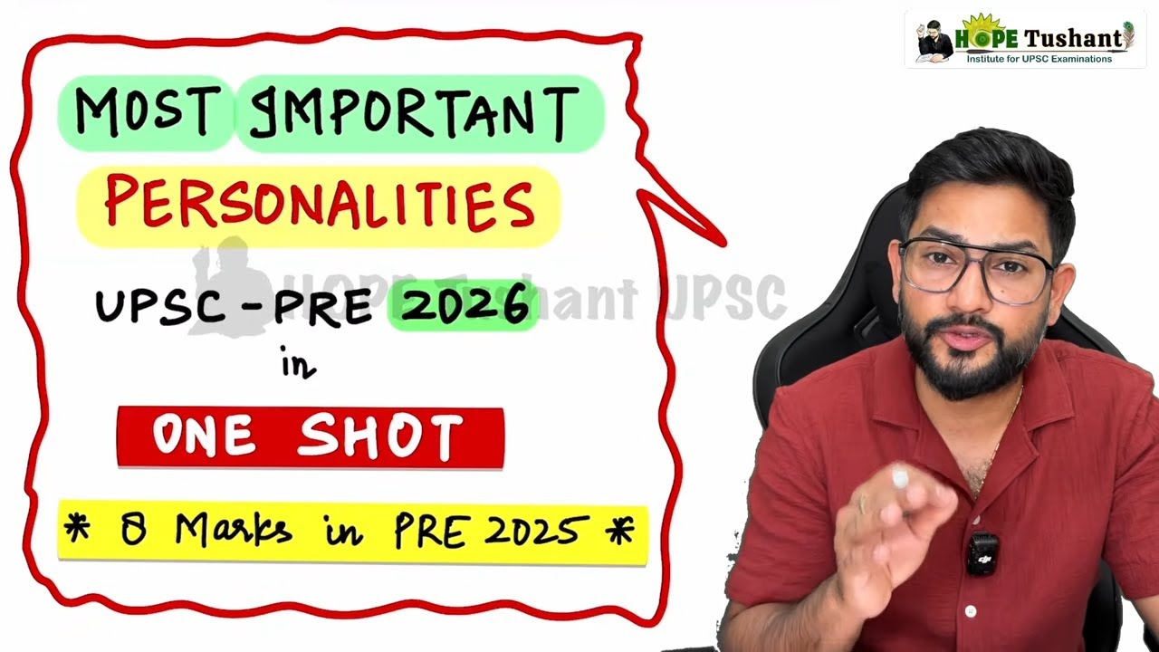 Most *IMPORTANT PERSONALITIES for UPSC PRE 2026 with PYQ🔥#ias #upscexam #pre2026  #upsc #prelims2026