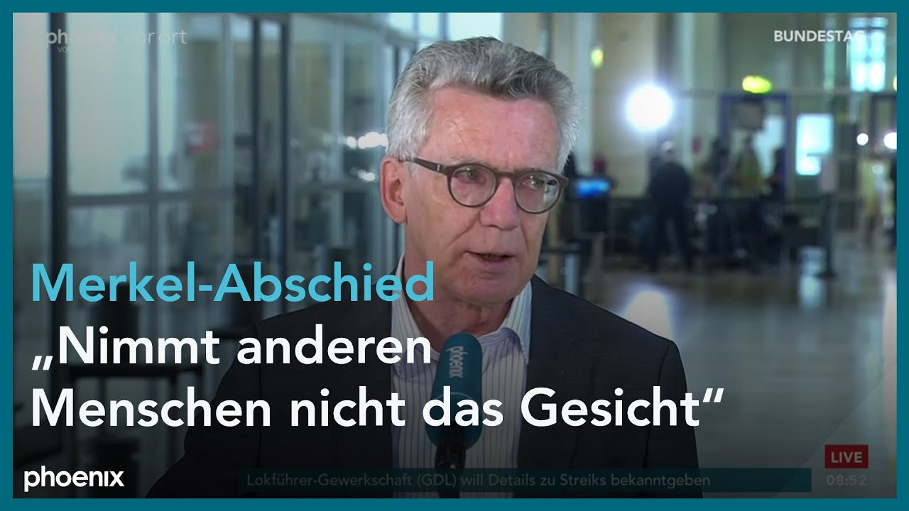 bundestagsgespräch mit Thomas de Maizière und Martin Schulz zum Abschied aus der Politik am 24.06.21