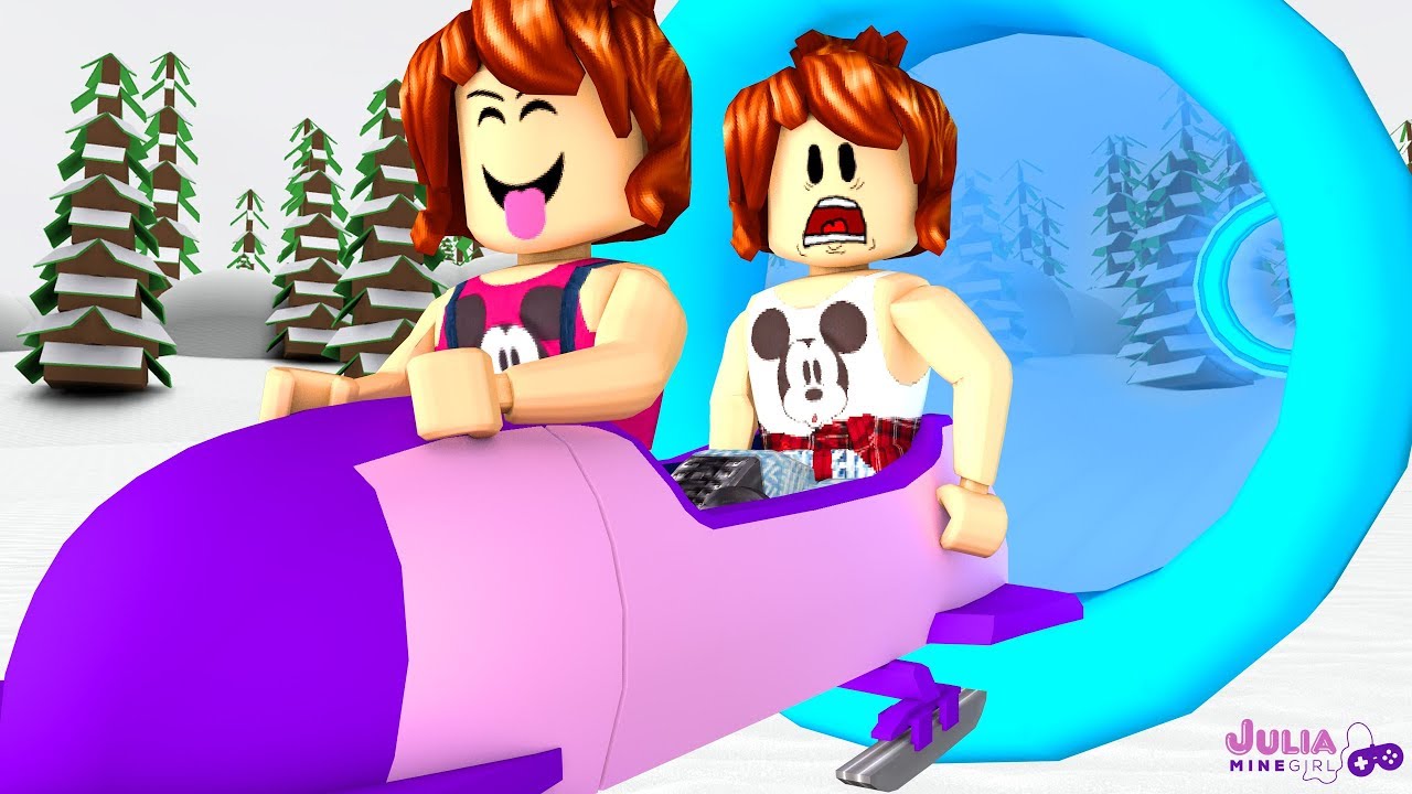 Roblox - TOBOGÃ RADICAL NA NEVE (Snow Resort)