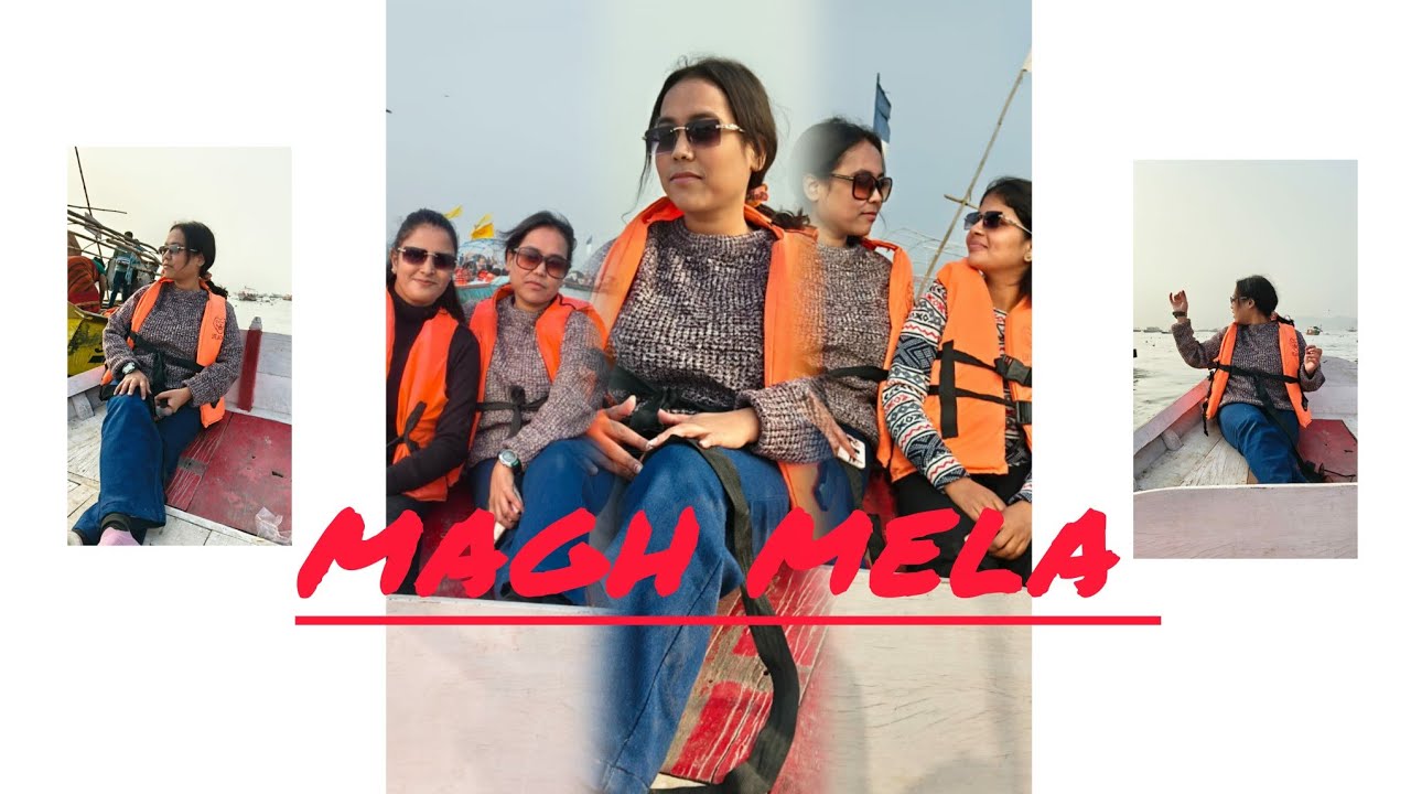 Magh mela 2026🚩||pryagraaj mai rah ke paheli baar gayi arail ghat 🤭||ankita rai vlogs||
