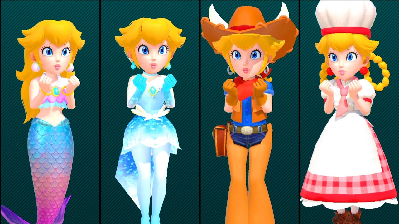 【スーパーマリオパーティ】メガフルーツパラダイスピーチマーメイド vs ピーチカウガール vs ピーチフィギュアスケーター vs ピーチパティシエール(CPU最強 たつじん)