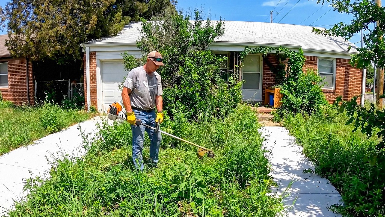 Homeowner SHOCKED We Found 2 HIDDEN Sidewalks That Had Been Covered For Years
