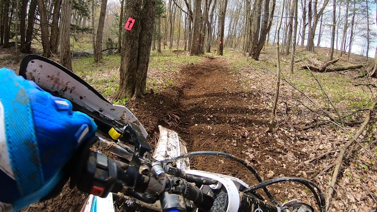 SPRINT ENDURO on a YZ250F - Arcadia Bark Busters D4 Enduro