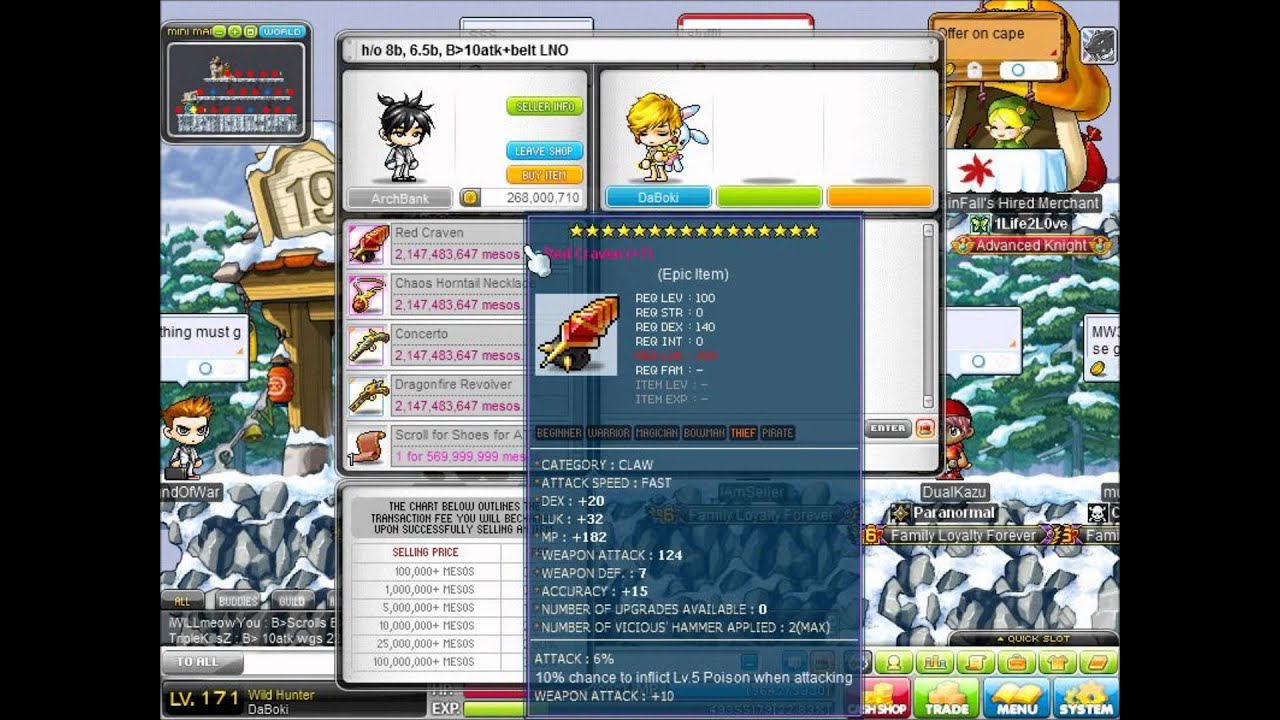 Maple Story Godly Equips ~~ DaBoki